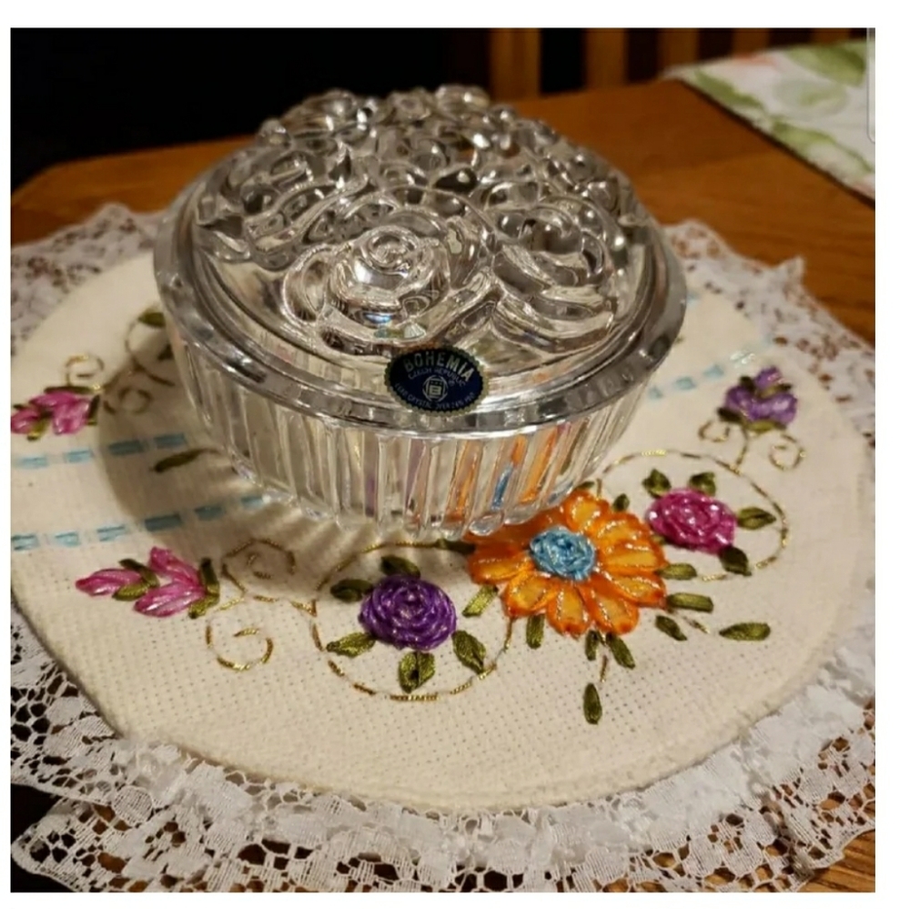 BOHEMIA Crystal Candy/Sugar Bowl